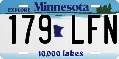 MN license plate 179LFN