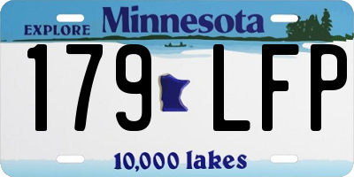 MN license plate 179LFP