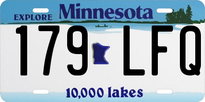 MN license plate 179LFQ
