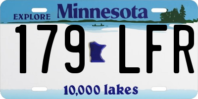 MN license plate 179LFR