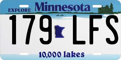 MN license plate 179LFS