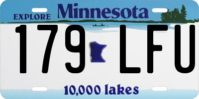 MN license plate 179LFU
