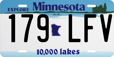 MN license plate 179LFV