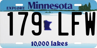 MN license plate 179LFW
