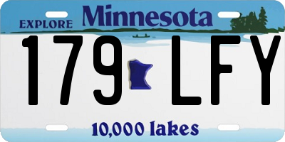 MN license plate 179LFY