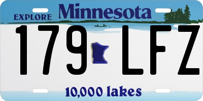 MN license plate 179LFZ