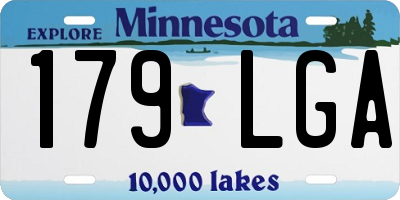 MN license plate 179LGA