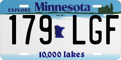 MN license plate 179LGF