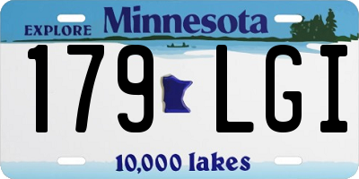 MN license plate 179LGI