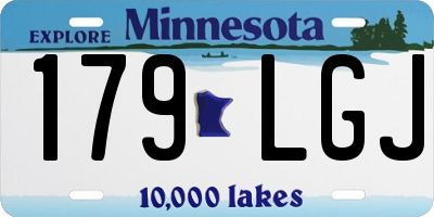 MN license plate 179LGJ