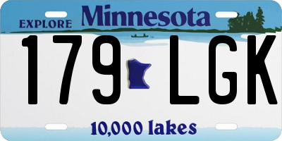 MN license plate 179LGK