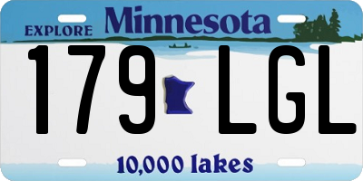 MN license plate 179LGL