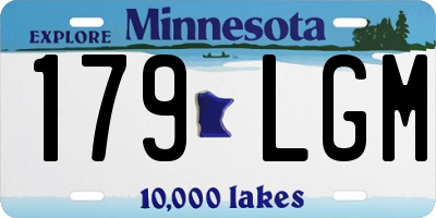 MN license plate 179LGM