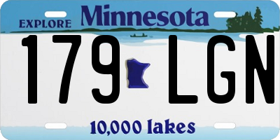 MN license plate 179LGN