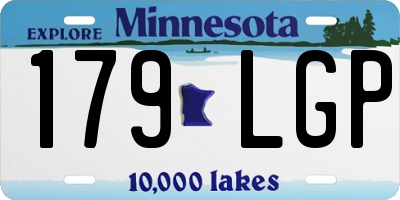 MN license plate 179LGP
