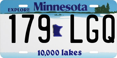 MN license plate 179LGQ