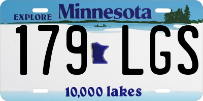 MN license plate 179LGS