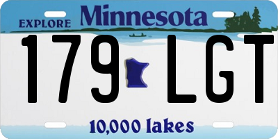 MN license plate 179LGT