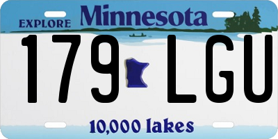 MN license plate 179LGU