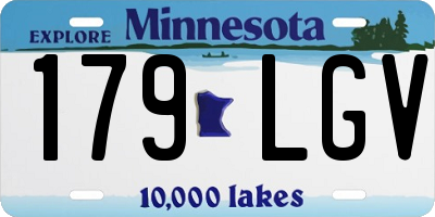 MN license plate 179LGV