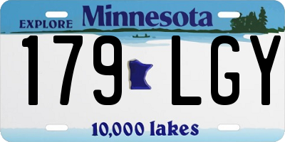 MN license plate 179LGY