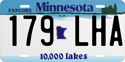 MN license plate 179LHA