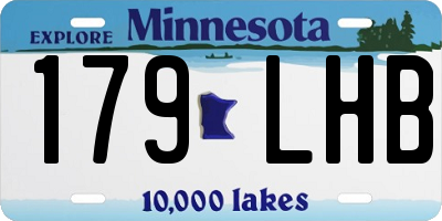 MN license plate 179LHB