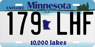 MN license plate 179LHF