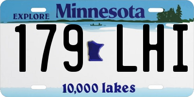 MN license plate 179LHI