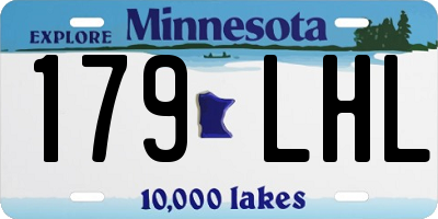 MN license plate 179LHL