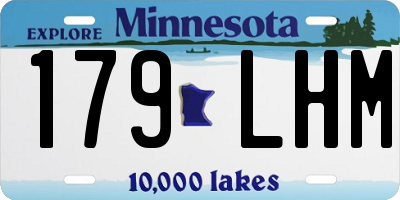 MN license plate 179LHM