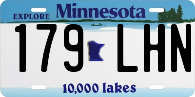 MN license plate 179LHN