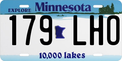 MN license plate 179LHO