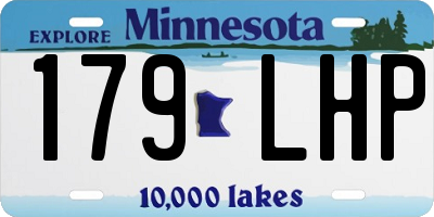 MN license plate 179LHP