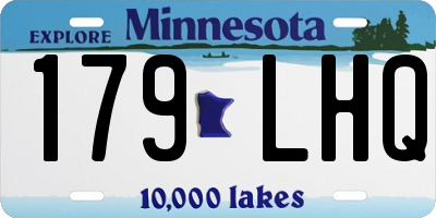 MN license plate 179LHQ