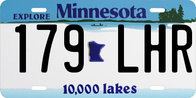 MN license plate 179LHR