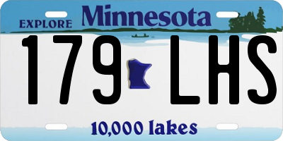 MN license plate 179LHS