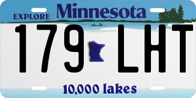 MN license plate 179LHT