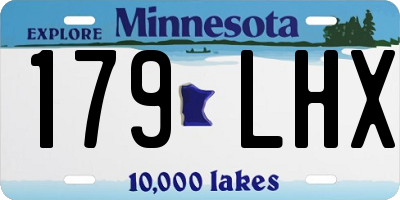 MN license plate 179LHX