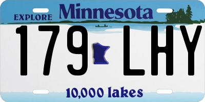MN license plate 179LHY
