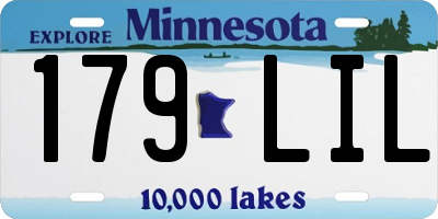MN license plate 179LIL