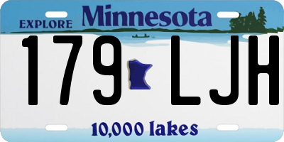 MN license plate 179LJH