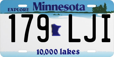 MN license plate 179LJI