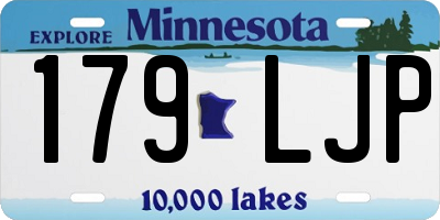 MN license plate 179LJP