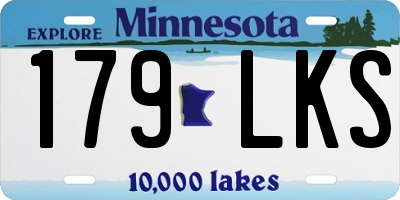 MN license plate 179LKS