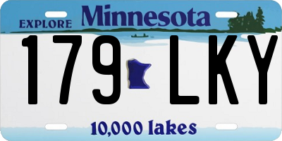 MN license plate 179LKY