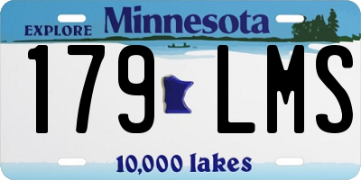 MN license plate 179LMS