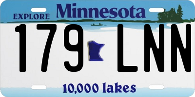 MN license plate 179LNN