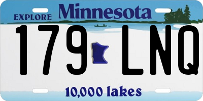 MN license plate 179LNQ