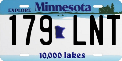 MN license plate 179LNT